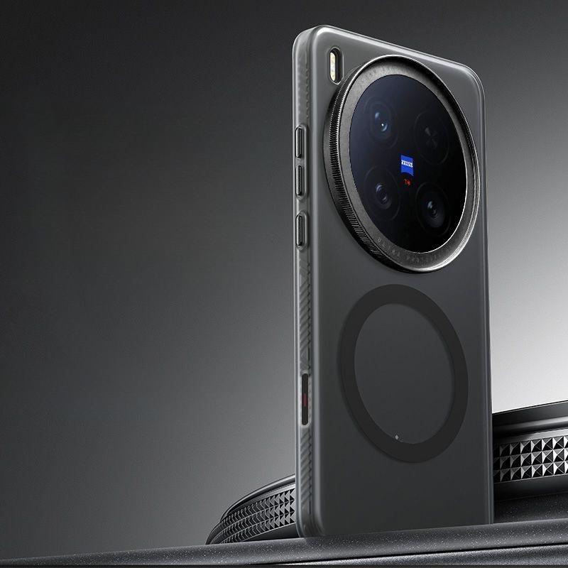 Ütésálló Páncél Mágneses Tok VIVO X200 Ultra Számára Matt Magsafe Telefontok VIVO X200 S X200Pro mini X200Ultra Számára Stopper Héj