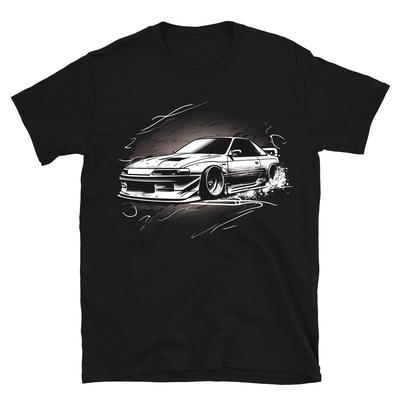 Silvia JDM Drift Car T-shirt Vintage for Nissan Fans Automotive Men Tee Shirt
