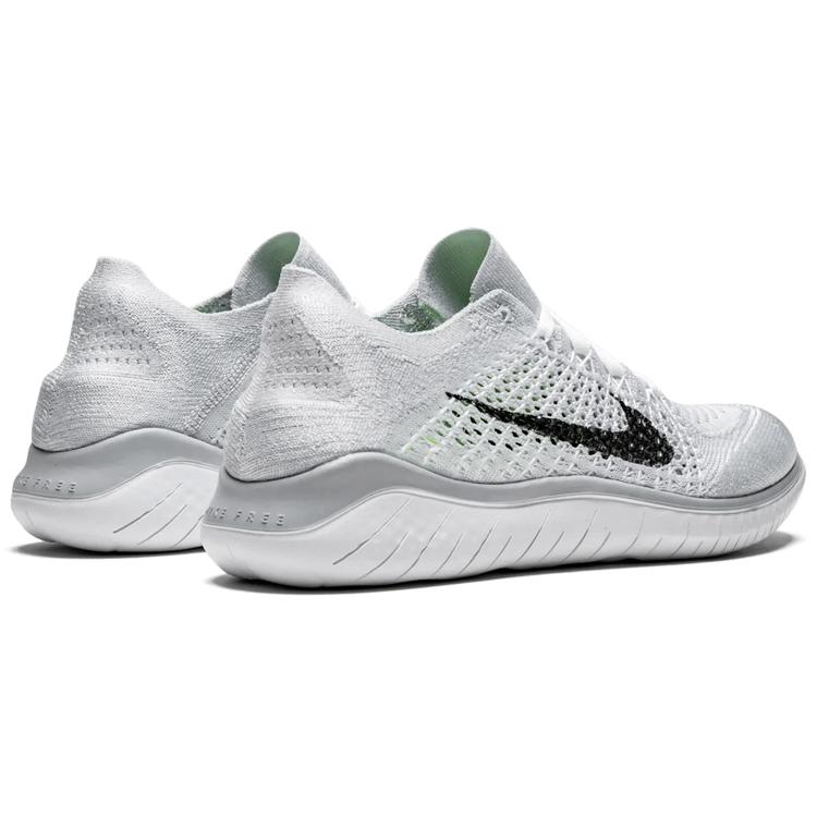 New Nike Free Rn Flyknit 2018 White Pure Platinum Women's 942839-100