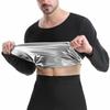 Men's Sauna Sweat Suit: Running Sports Fitness Long Sleeve Body Shaper