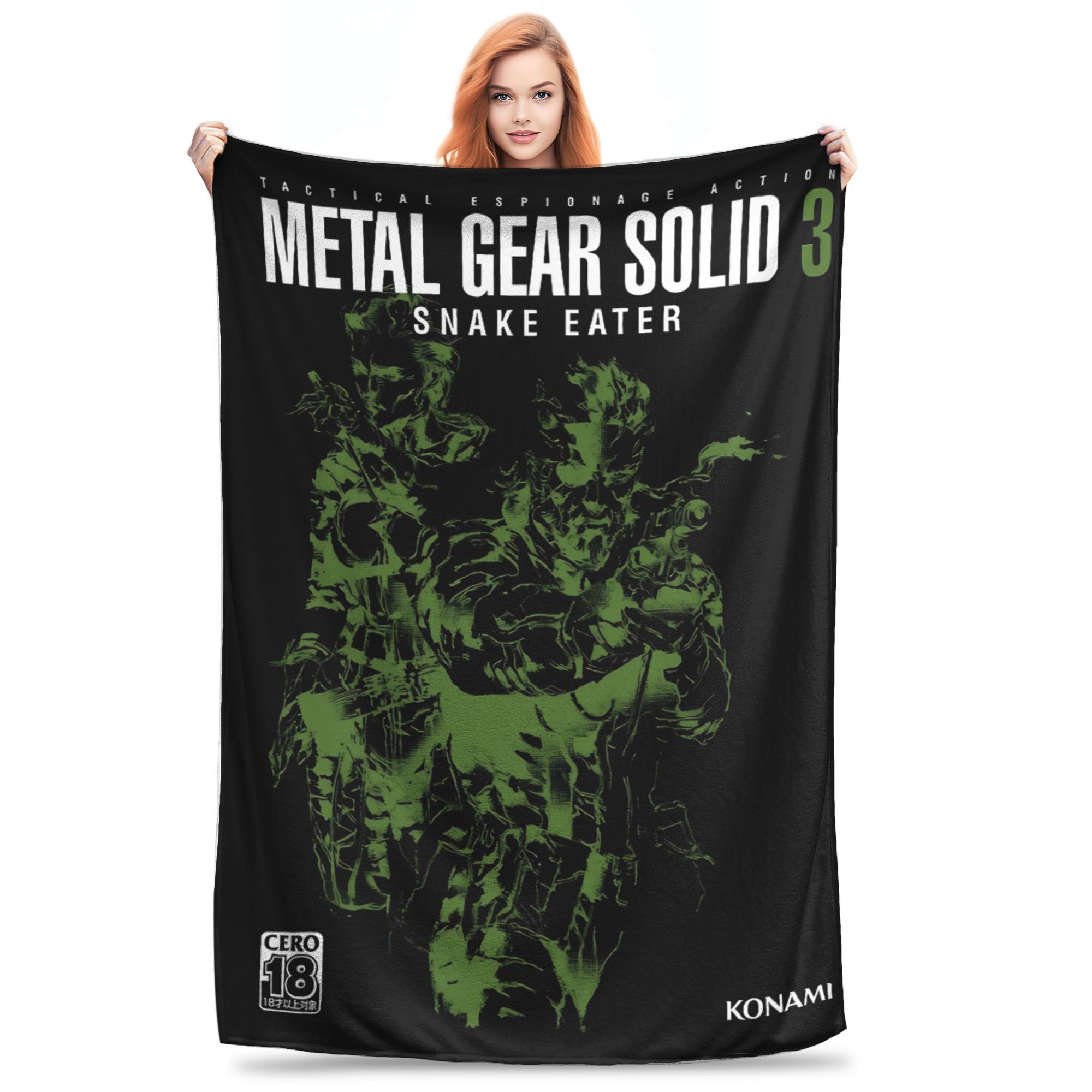 

Metal Gear Solid Game Plush Blankets Girls Boys Flannel Bedding Throws For Couch Chair Sofa Bed Soft Warm Quality Bedspread 80x120cm