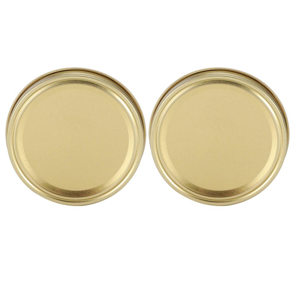 10Pcs 70mm/86mm Canning Jar Covers Silver/Gold Food Container Sealing Covers  Food Storage