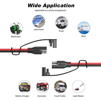 Battery Charging Cable SAE To SAE 12V-36V Car 16AWG Line Quick Disconnect Extension Cable Solar Plug Cord Power Cable Connector