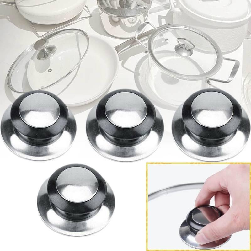 Premium Electric Wood Pot Lid Knob With Elegant Stainless Steel Top For Perfect Cooking