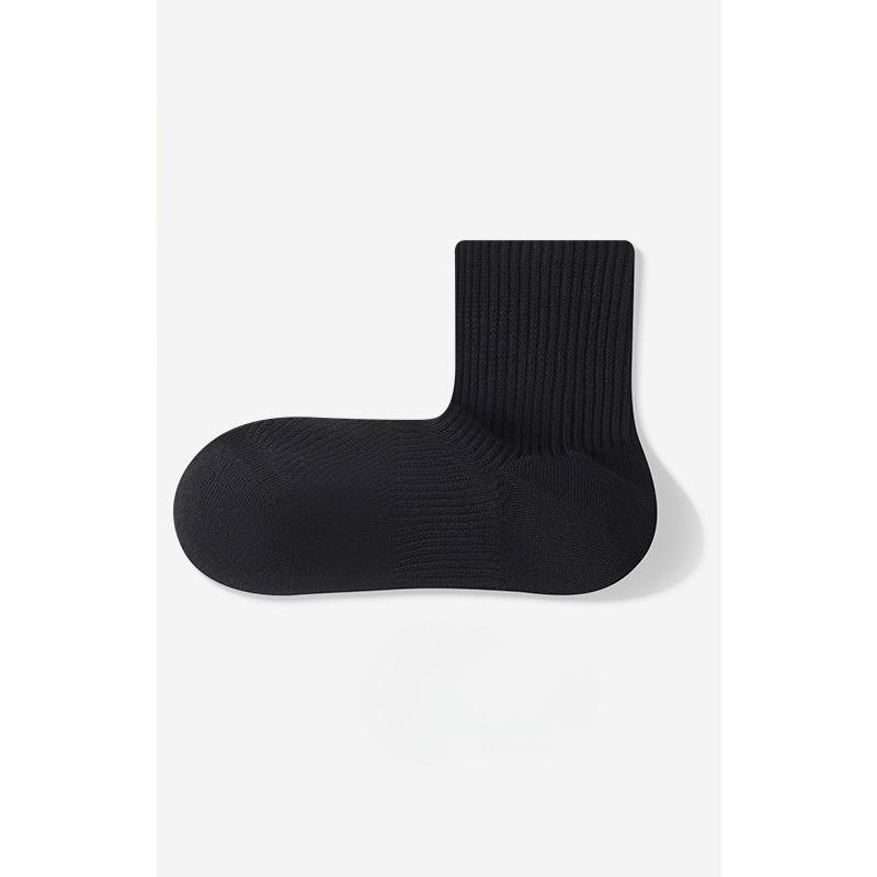 Spring and Summer Pure Cotton Mid-calf Socks for Women, Mesh Breathable, Thin, Antibacterial and Deodorizing Sports Cotton Socks