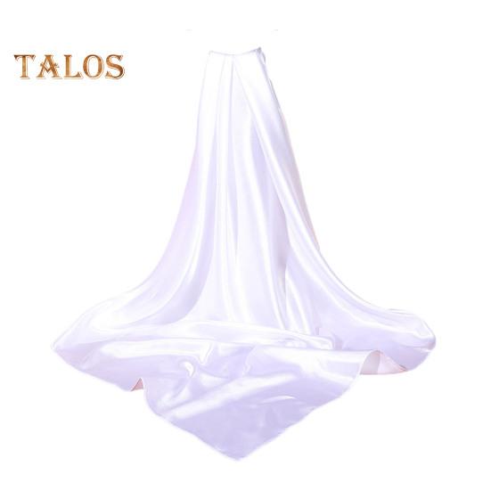 

Женская шаль, однотонная, мягкая, имитация шелка, гладкая, легкая, дышащая, атласная шаль для повседневных путешествий, вечеринок