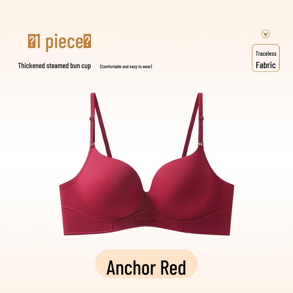 Beautiful Cross Back Cartoon Super Thick 6cm Seamless Bra for Small Chest - Enhancing and Supportive