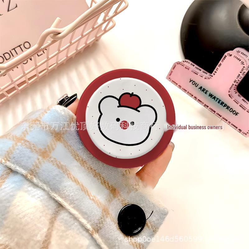 Cute Kitty Cat Cartoon MagSafe Magnetic Bracket with Strong Adsorption and Retractable Airbag for Women.