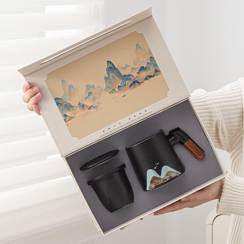 Ceramic Office Business Gift Mug Set