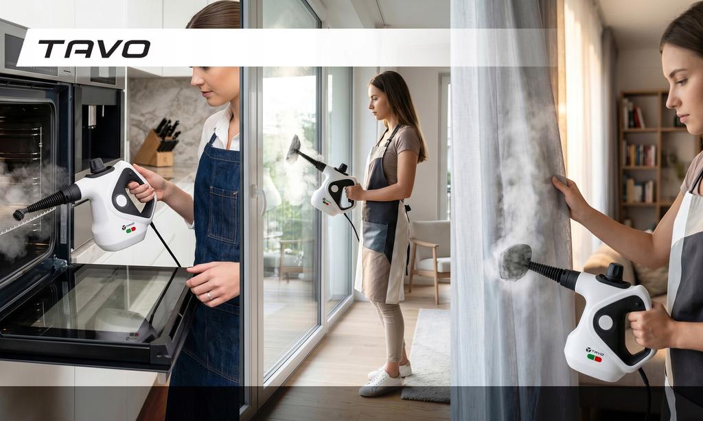 1600W Steam Cleaner and Mop for Upholstery, Windows and Floors - 5 Bar