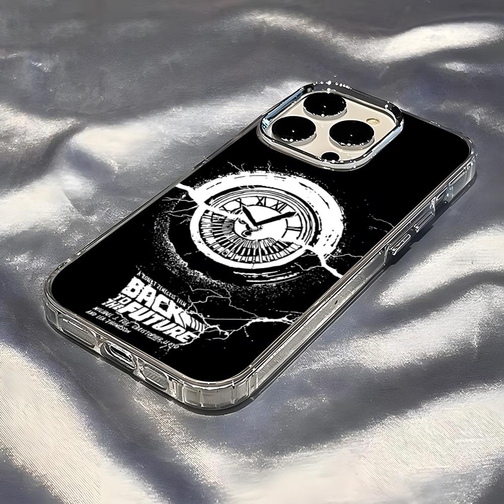 

Movie Back To The Future Phone Case For IPhone 17 Pro Max 16 15 14 Pro Max IPhone 13 Pro Max 11 Plus Transparent Cover iPhone 15