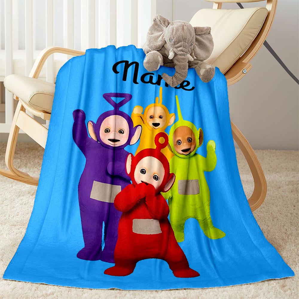 Teletubbies Poster Blanket Soft & Cozy Suitable for Chair Seaside Picnics Four Seasons Universal Warmthful Decor