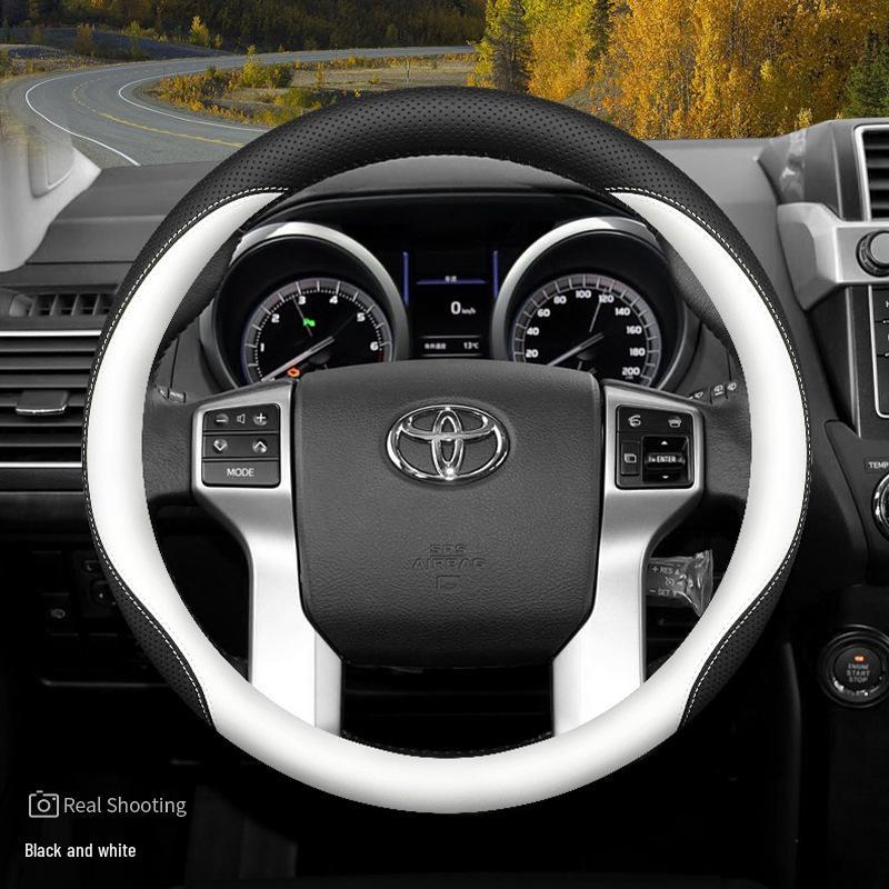 Toyota Prado/Land Cruiser 24: Coprivolante in Vera Pelle Antiscivolo Ultra-Sottile