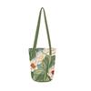 Oil Painting Floral Shoulder Bag, Unique Design Bucket Bag, Large Capacity Tote Commuter Bag, Versatile Women's Handbag