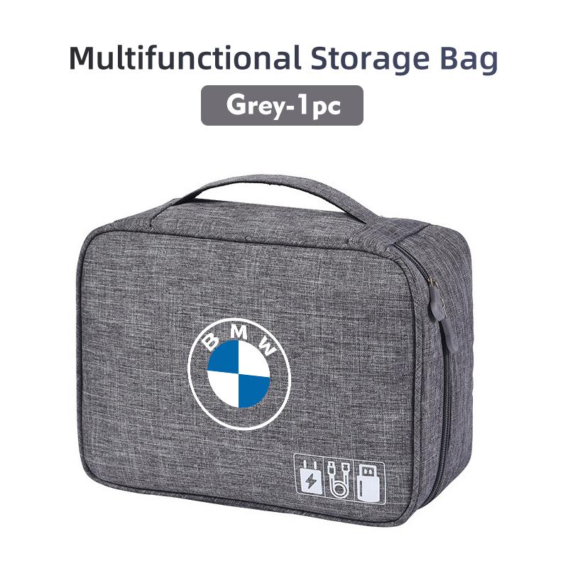 Car Storage Bag USB Data Cable Headset Charging Treasure Box For BMW G30 G20 M3 M5 E91 E92 E93 E36 E70 X3 X4 X5 X1 E39 F30