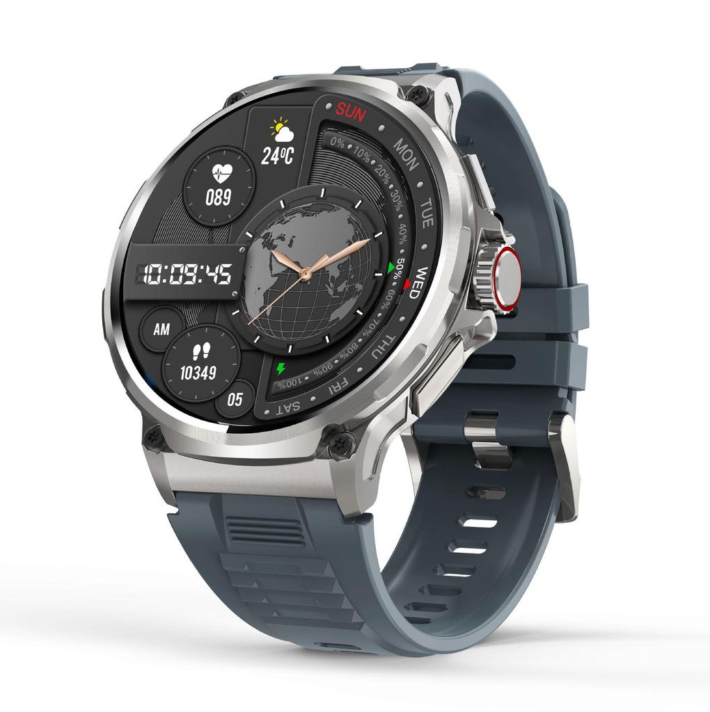 V69 Smartwatch: 1.85'' Display, Bluetooth Calls, Heart Rate & Blood Oxygen Monitoring, Multi-Sport Modes, Waterproof