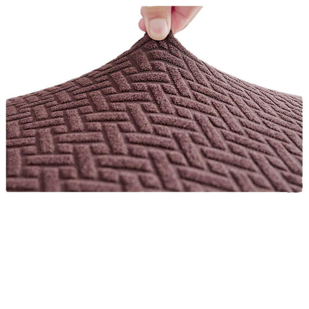 Thickened Waterproof Slanted Chair Cover Universal Home Dining Chair Cover Elastic One-piece Dining Table Chair Cover Backrest Cushion