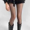 Ultra-Thin Black & White Rhinestone Net Stockings for Women - Sexy, Trendy JK Style Pantyhose for Spring & Summer