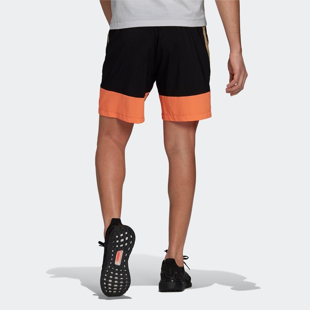 adidas Colorblock Striped Sport Shorts Men Bottoms Black GQ6209