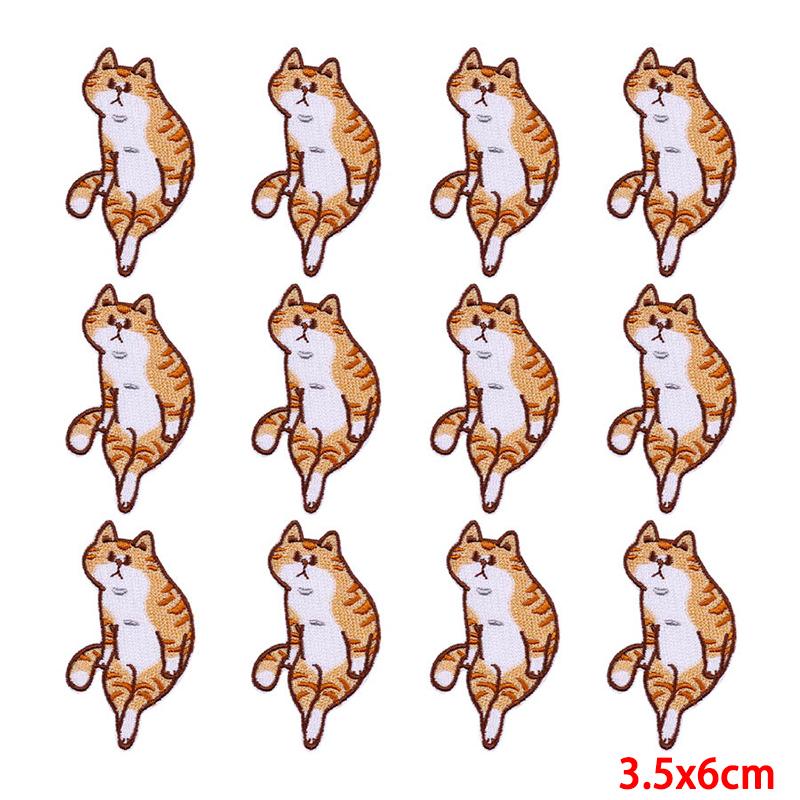10 Pcs/lot Wholesale Embroidery Patch Iron On Patches For Clothing Patches On Clothes Jackets Decor Applique Sew Supplies