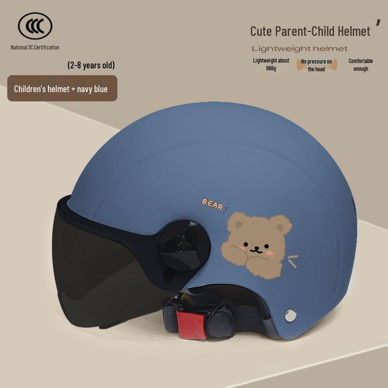 Durable Parent-Child Electric Scooter Helmet - Kids & Adults, Breathable & Safe for All Seasons