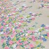 3D Flowers Fabric Luxury Designer Embroidered Tulle Fabric Diy Wedding Dress Cloth Textile Mesh Flower Patch Sewing Lace Fabric