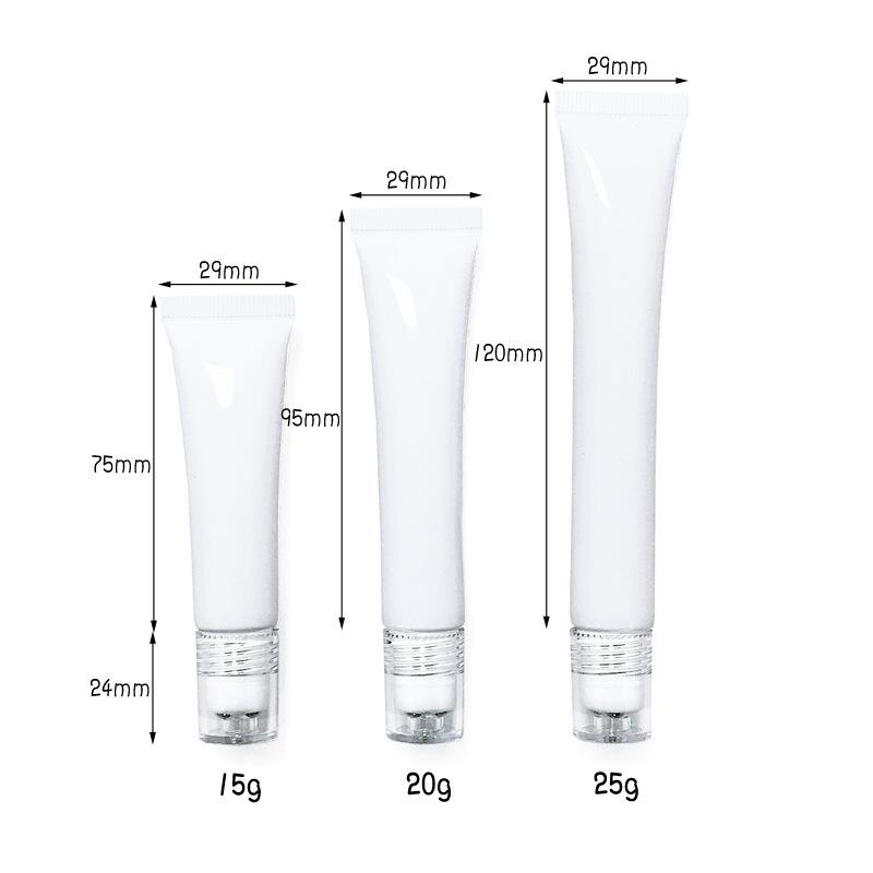 10g-30g Soft Tube Eye Cream with Three Roller Balls & Stainless Steel Roller Ball Bottle