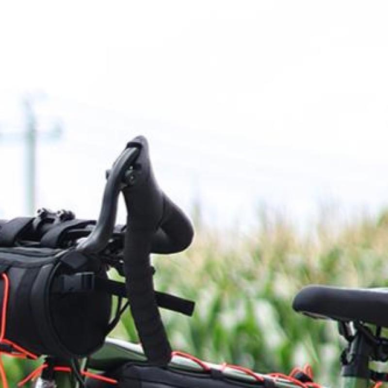 

Bicycle Bag Nylon Front Tube Frame Bag Waterproof Cycling Pannier Bag Large Capacity Easy Installation Cycling Accessories S