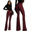 Women's Autumn and Winter Models High-waisted Solid Colour Fashion Casual Wide-leg Loose Trousers