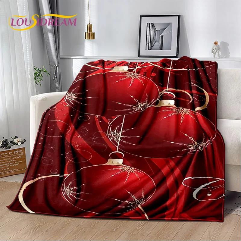 Frohe Weihnachten Baum Weihnachtsmann Geschenk Plüschdecke, Flanelldecke Überwurfdecke für Wohnzimmer Schlafzimmer Bett Sofa Picknick Wandern