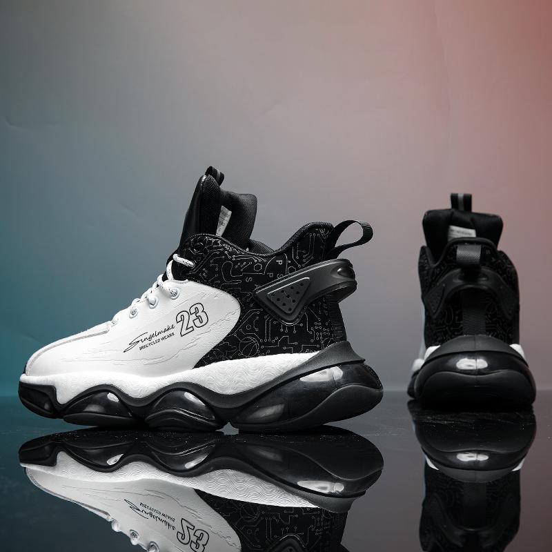 Men's New Fashion Youth Casual Sport Footwear School Sports Training Basketball Shoes Running Shoes Male Student Outdoor Shoe
