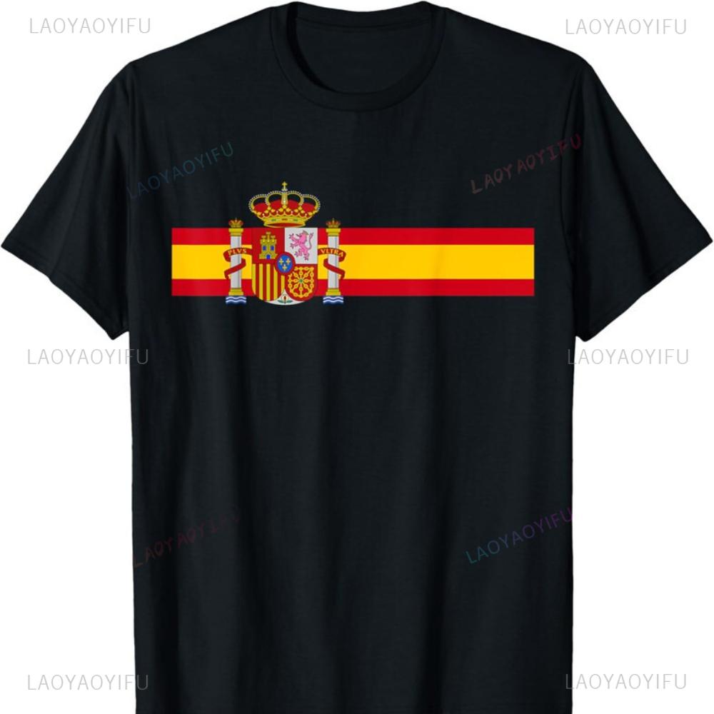 The most comfortable way to travel Spaanse Vlag Espana Kleurstrook Logo Cadeau Unisex T-shirt Vrouw Man Zomer Katoenen Kleding Camisetas Kleding Man Casual 5XL veelkleurig