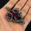 Ruby Pendant Gemstone Jewelry, 999 Copper Wire Wrapped Handmade Pendant, Latest Design Jewelry
