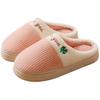 thick-soled cotton slippers autumn and winter outdoor indoor home velvet warm color matching wool slippers couple shoes