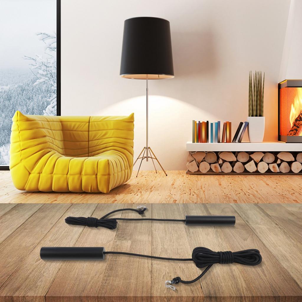 Light Switch Pull Cord Handle Set with 150cm Extension for Bathroom Lighting