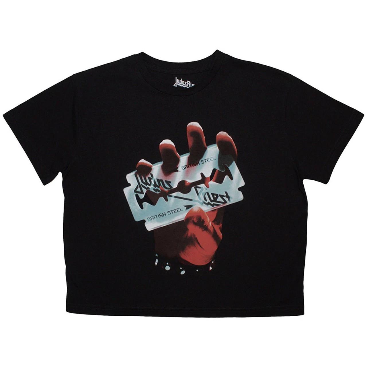 Judas Priest British Steel Women s Crop Top - NEW OFFICIAL 4XL