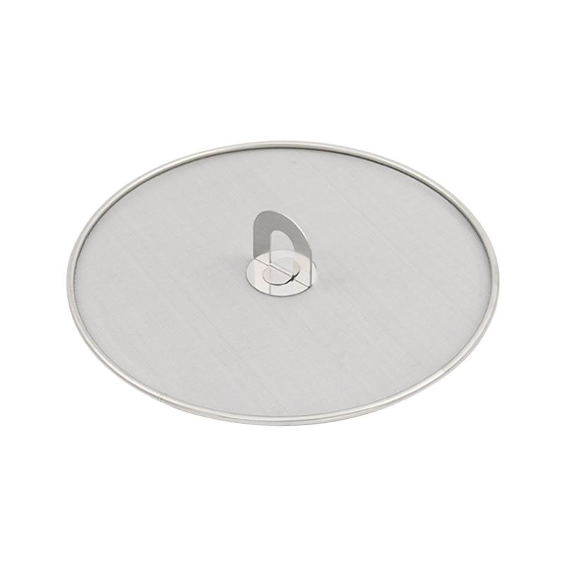 

Kitchen Oil Proofing Lid Filter with Handle Frying Pan Cover Splashs Screen Spill Proof Kitchen Accessories for Cooking