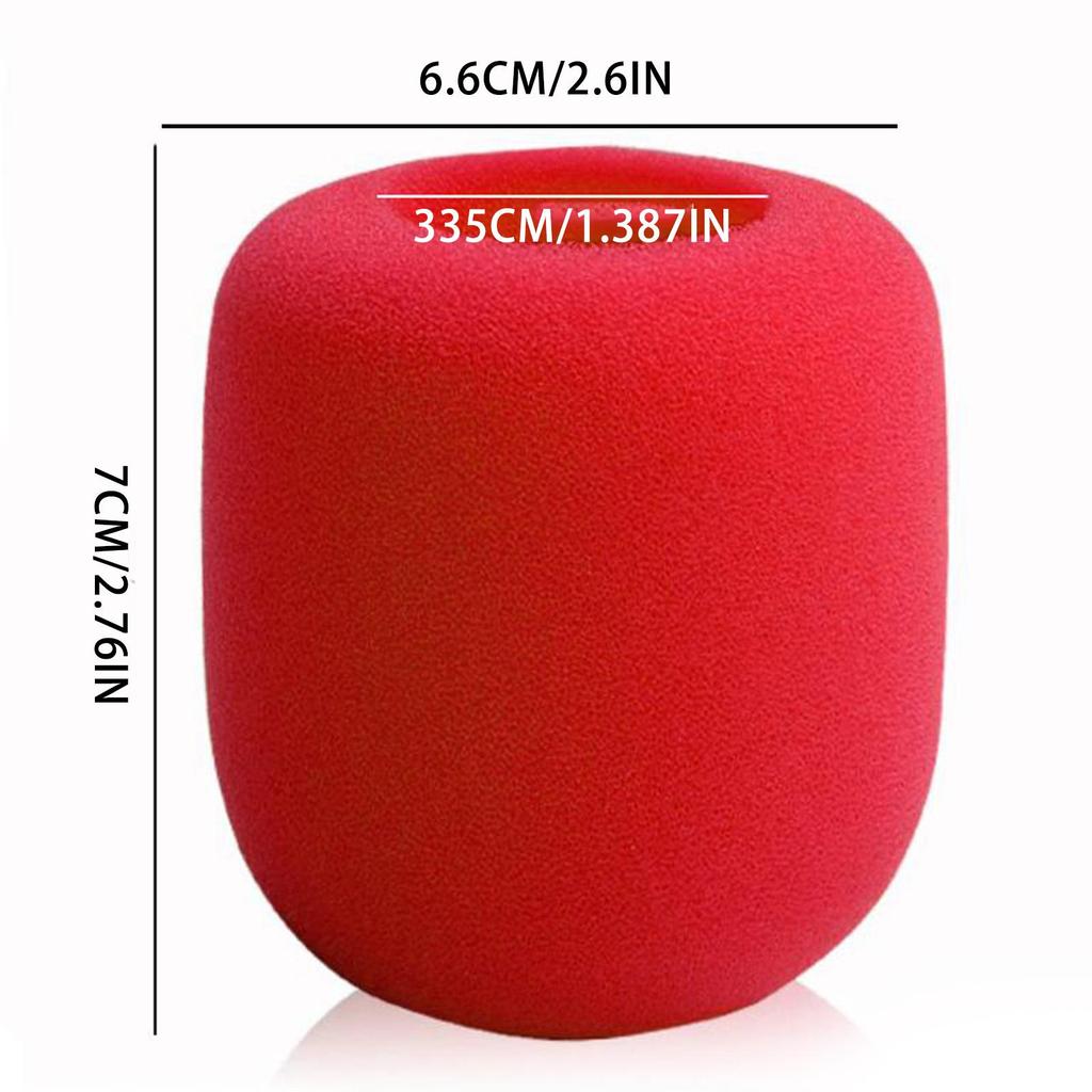 1pc Thicken Handhel Microphone Foam Mic Cover Professional Studio WindScreen Protective Grill  Soft Sponge Microphone Cap