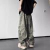 Nylon schnelltrocknende Tarn-Fallschirmjägerhose Herren Herbst Neu Amerikanische Trendmarke Locker Weiter Bein Bergsteigen Lade Werkzeughose