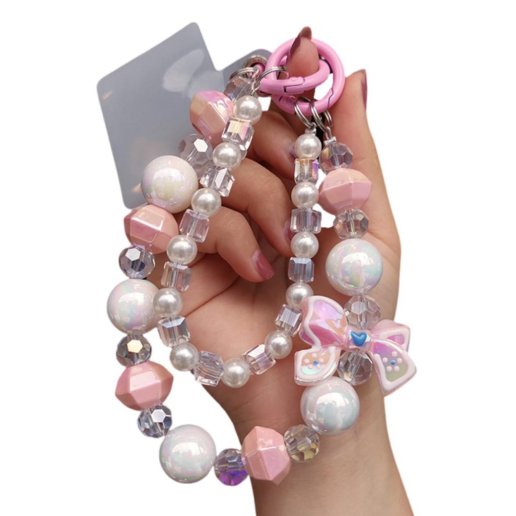Handmade Beaded Phone Lanyard With Adjustable Wrist Strap Anti Loss Design For Smartphones Keys Accessories