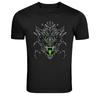 Rosa Drachenkopf Fantasy-Bestie Grafik T-Shirt