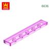 121Pcs/lot 6636 1x6 Tile Building Block Moc Classic Accessories Compatible with Brick Children Toys Gift Box