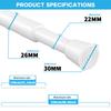 Expandable Spring Tension Rods Adjustable 40 to 280CM Tension Curtain Rod No Drilling Spring Loaded Curtain Rod for Doors Window