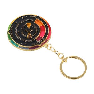 Roue Chromatique Porte-clés Roue Chromatique Palette Rotative Porte-clés Palette de Couleurs Cadeau pour Enfants
