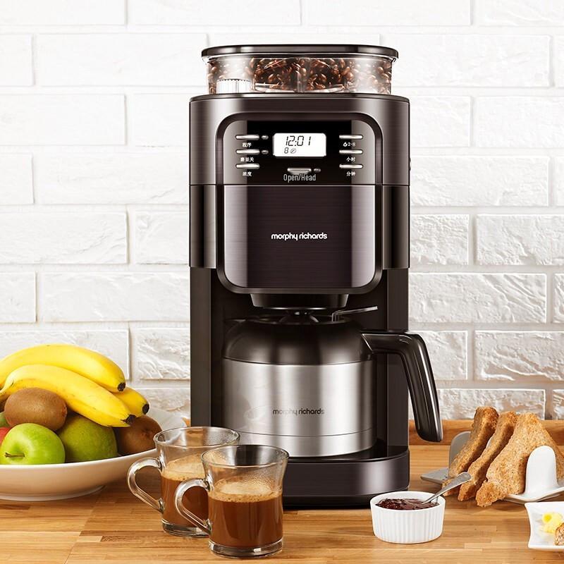 Автоматическая капельная кофеварка Morphy Richards MR1028, штепсель CN (адаптер в комплекте) черный