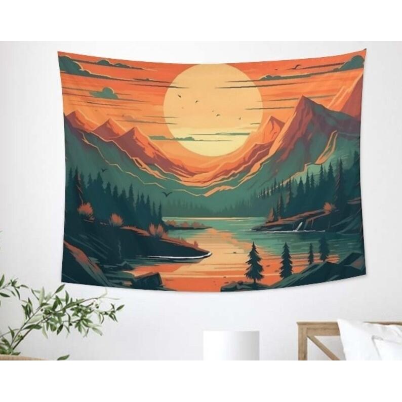 Sunset tapestry 75x100