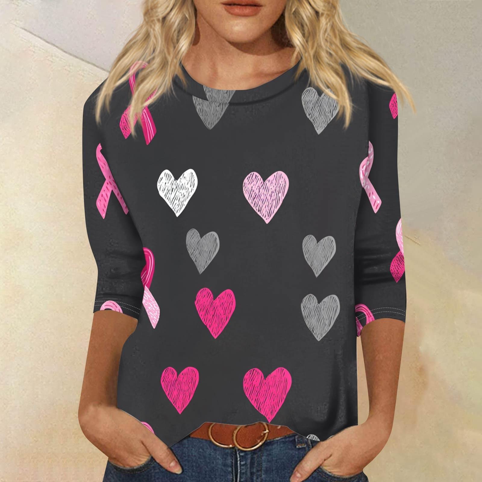 

Женская модная повседневная блузка с рукавами 7/8, принтом, свободного кроя, с круглым вырезом S