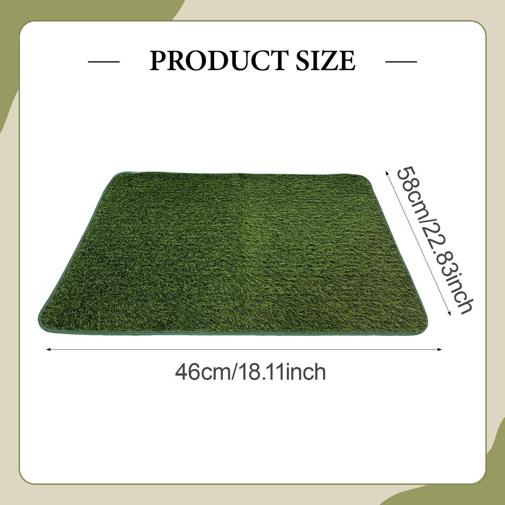Artificial Dog Grass Pee Pad for Elder Dogs Home Reusable Potty Mat Training