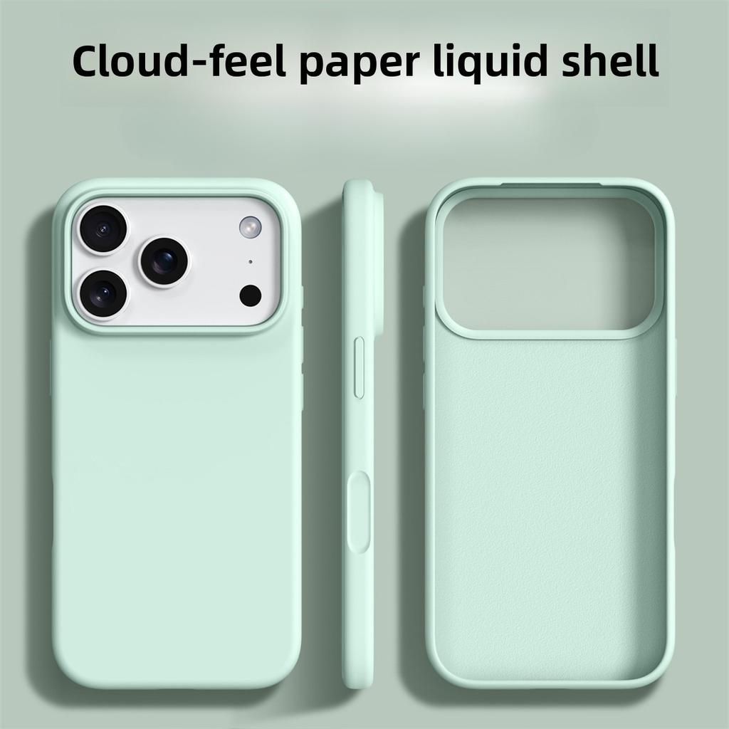 Custodia per Telefono in Silicone Liquido per IPhone 17 Pro Max Copertura Protettiva Morbida con Paraurti per IPhone Air 16E 16 15 14 13 Pro Max Funda Cases