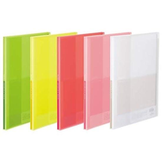 Kokuyo File Clear Book Grassel Fixed Type 5-Pack A4 20 Sheets Warm Color System 99K-LA-GL20X5-1
